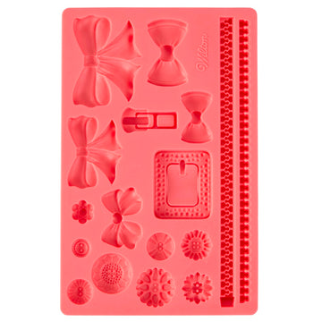 Fabric Fondant and Gum Paste Silicone Mold