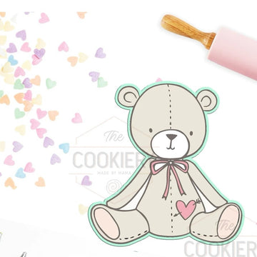 Sitting Teddy Bear Cookie Cutter