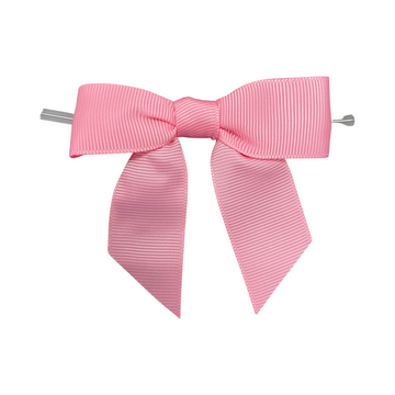 Sherbet Pink Pre-Tied Bow on Wire