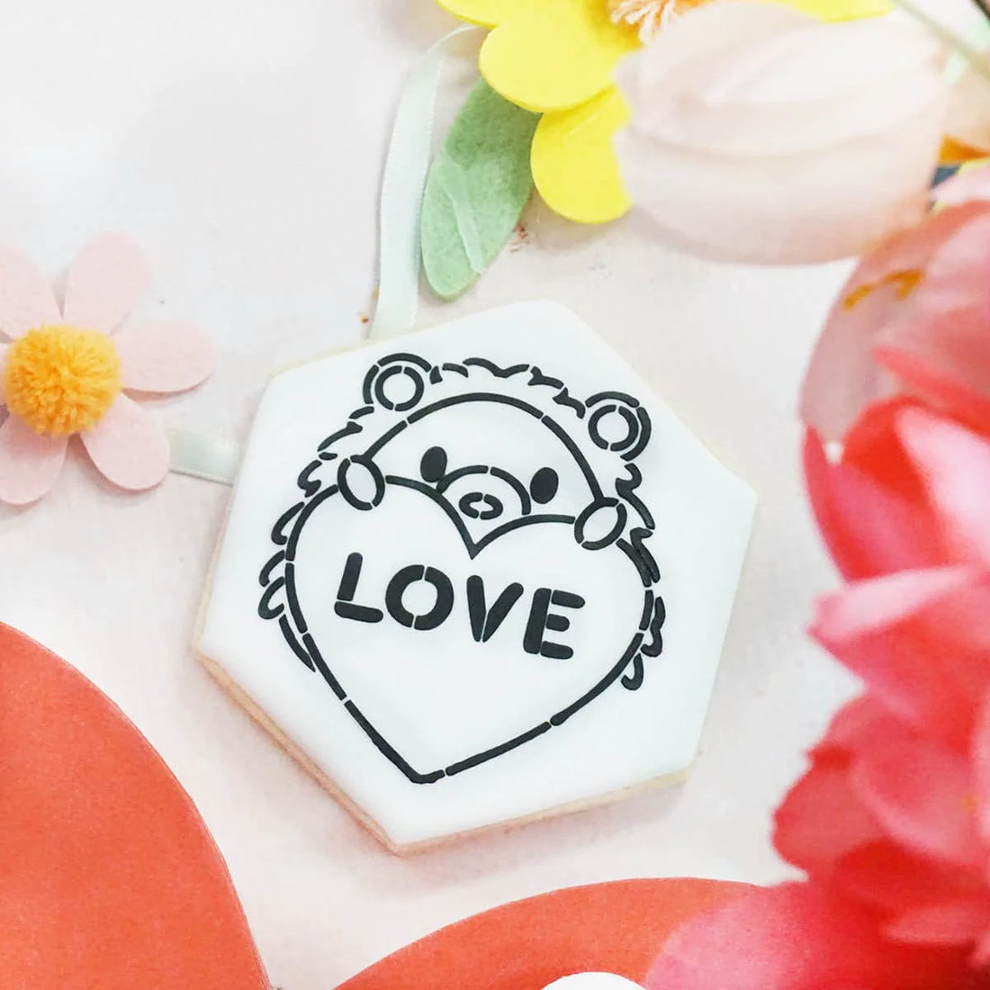 LOVE Hedgehog PYO Stencil