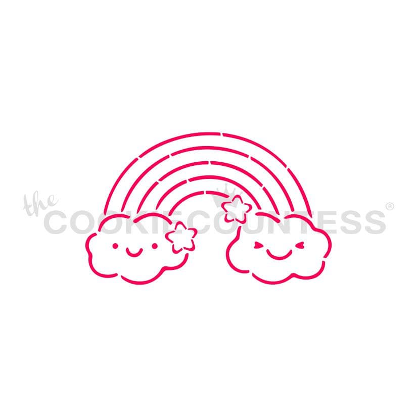 Rainbow PYO Stencil