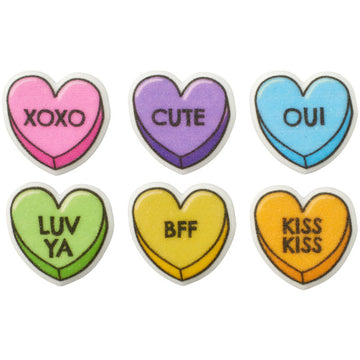 Conversation Heart Royal Icing decoration