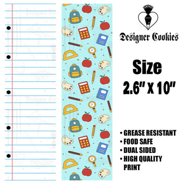 Paper and Doodles Backer Food Safe Grease Resistant Skinny Bag Backer