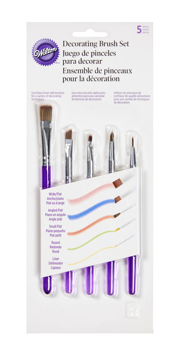 Cake Decorating Tools, 5-Piece Brush Set