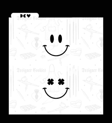 Happy Face Stencil for St. Patrick's Day