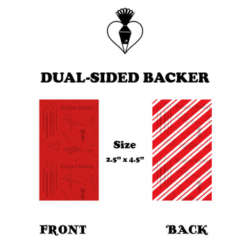 Candy Cane Wine Box Physical Backer (25 pcs.)