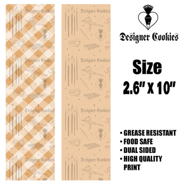 Beige Backer Food Safe Grease Resistant Bag Backer
