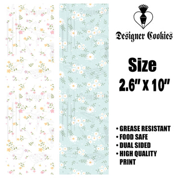 Floral Backer Food Safe Grease Resistant Skinny Bag Backer