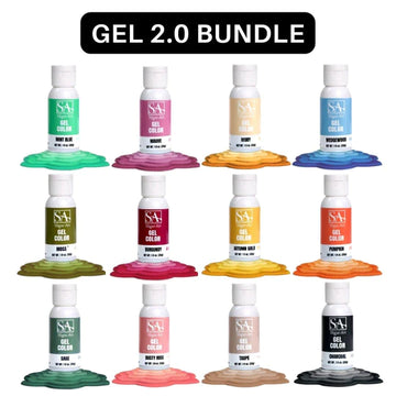 The Sugar Art Gel Collection Kit 2.0 (12 colors)
