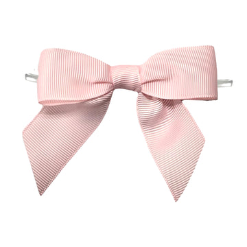 Light Pink Pre-Tied Bow on a Wire
