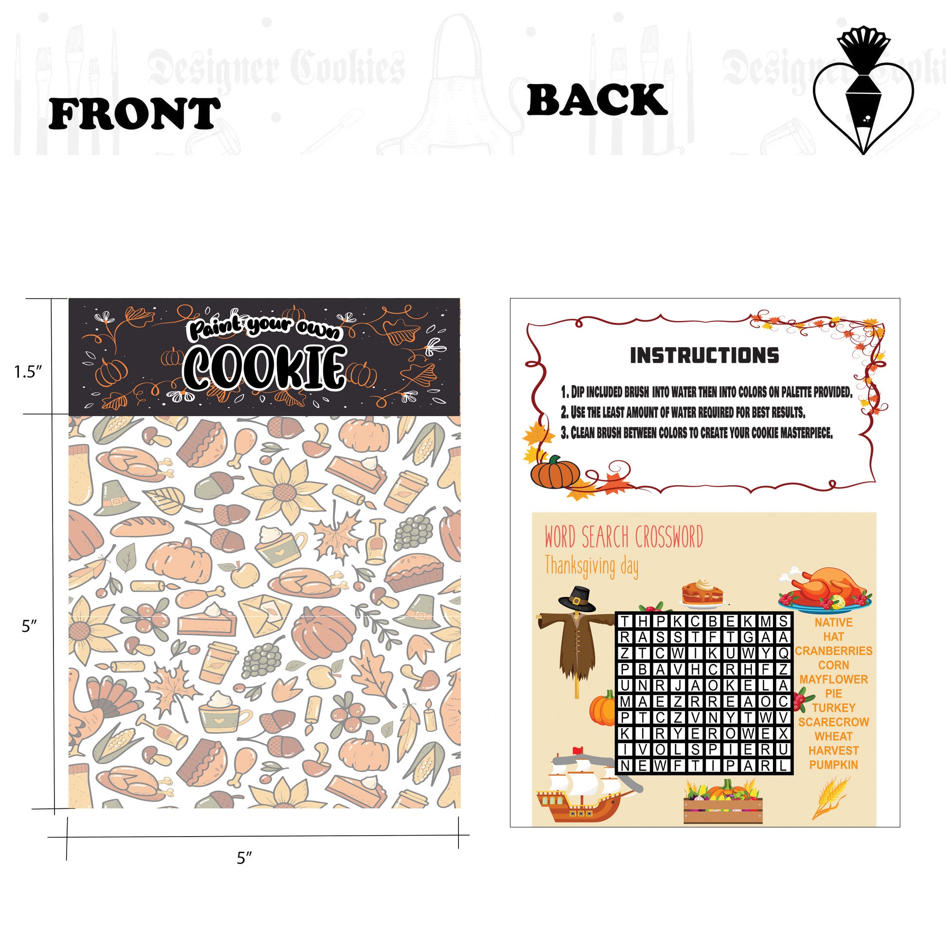 thanksgiving-fall-pyo-bag-topper-cards for Free Printable Pyo Cookie Instructions Thanksgiving / Fall PYO Bag Topper Cards for Free Printable Pyo Cookie Instructions