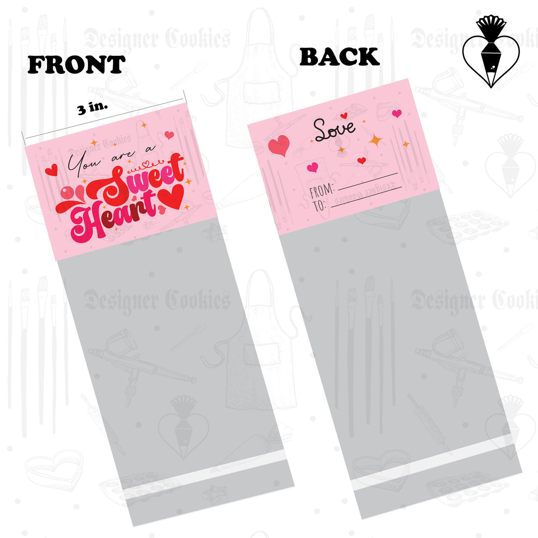 Valentine's Physical Bag Topper (25 pcs.)