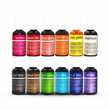 Chefmaster LIQUA-GEL 12-Color Kit - Designer Cookies ® STUDIO