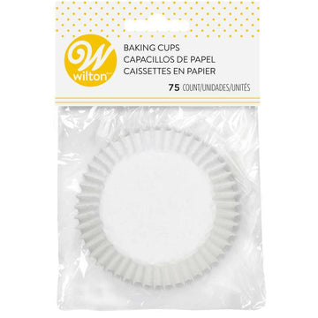White Cupcake Liners - Designer Cookies ™ STUDIO