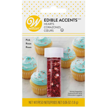 PINK HEARTS EDIBLE ACCENTS - Designer Cookies ™ STUDIO