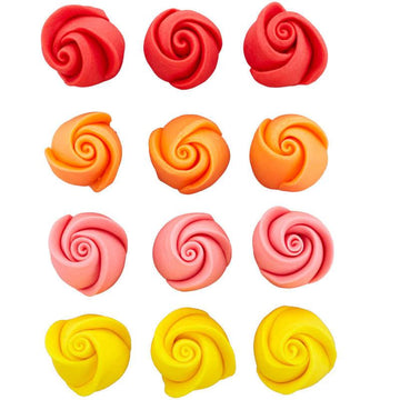Rose Royal Icing Decorations - Designer Cookies ™ STUDIO