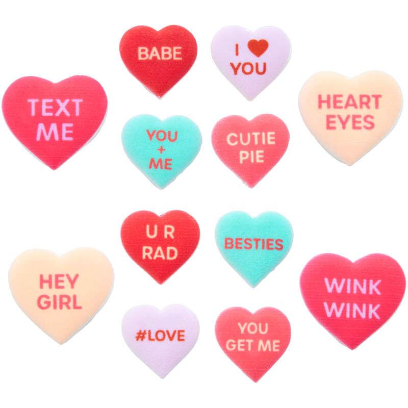 Valentine's Day Conversation Heart Decorations - Designer Cookies ™ STUDIO