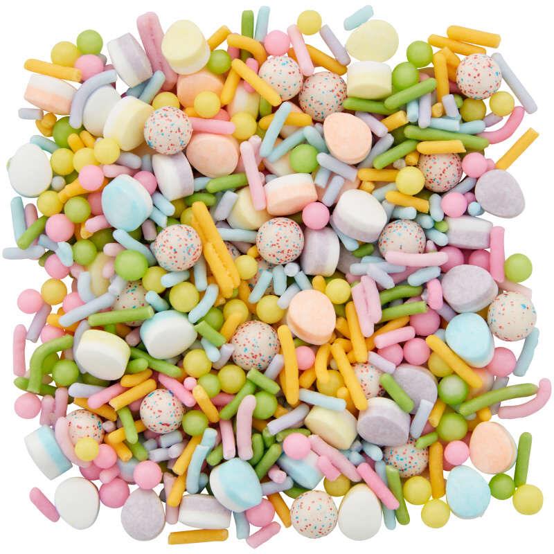 Bright Pastel Rainbow Easter Egg and Jimmies Sprinkle Mix - Designer Cookies ™ STUDIO