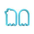 Mr. & Mrs. Boo Ghost Cookie Cutter Set - Designer Cookies ™ STUDIO