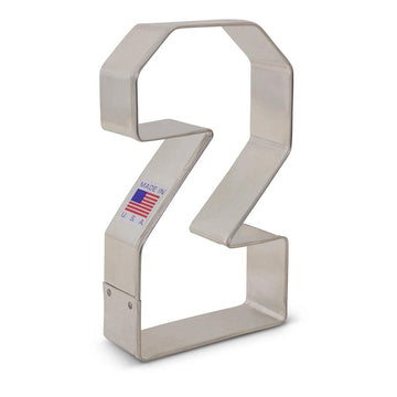 Large Number Two Cookie Cutter - Designer Cookies ® STUDIO