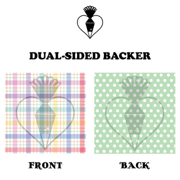 Spring Individual Cookie Box Backer DUAL-SIDED PRINT (pack of 25) - Designer Cookies ™ STUDIO