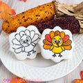 cute turkey pyo thankgiving paint your  own cookie stencil