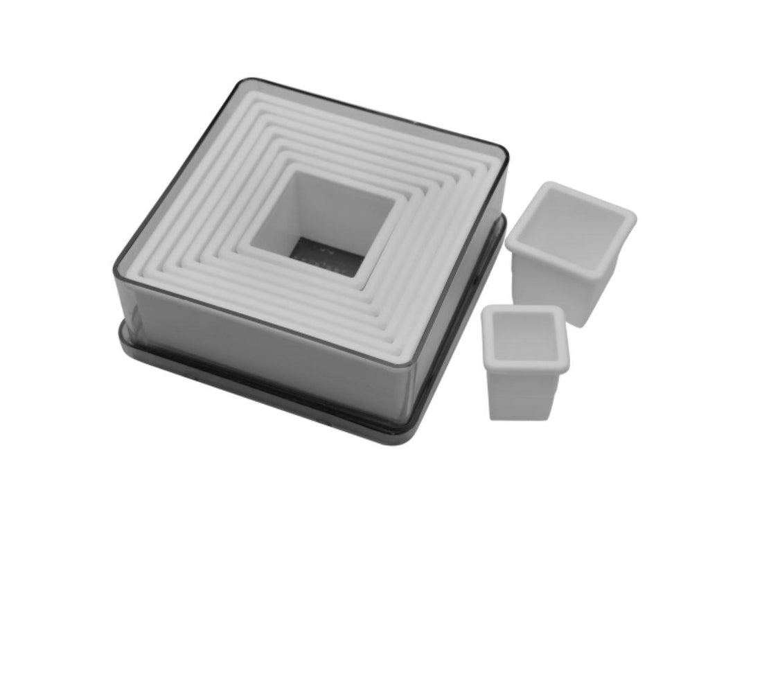 9-Piece Square Cookie Cutter Set - Designer Cookies ® STUDIO