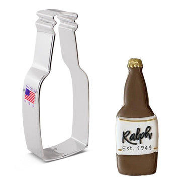 Beer Bottle Cookie Cutter - Designer Cookies ™ STUDIO
