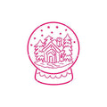 paint your own PYO snow globe cookie