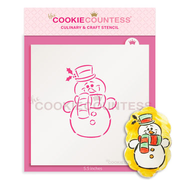cute snowman pyo paint your own cookie stencil