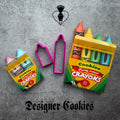 crayon cookie box packaging