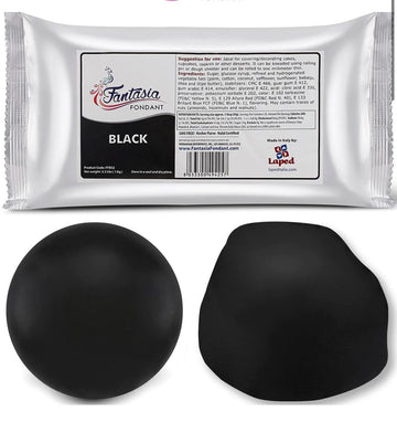 Fantasia Black Fondant (1 kg.) - Designer Cookies ® STUDIO