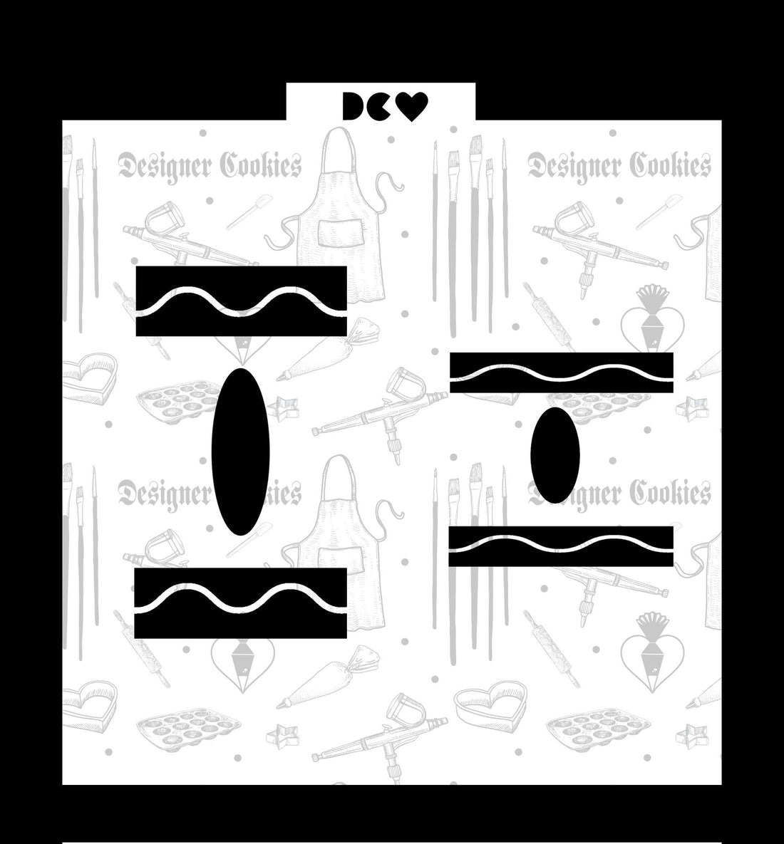 Crayon Stencil - Designer Cookies ™ STUDIO