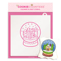 paint your own PYO snow globe cookie