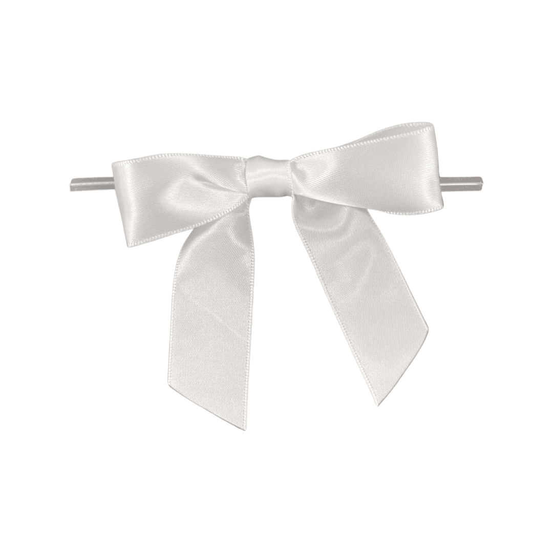White Satin Bow - Designer Cookies ™ STUDIO