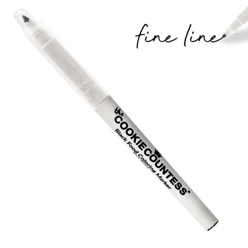 Black Fine Tip Food Marker - Designer Cookies ™ STUDIO
