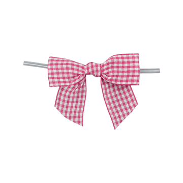Rose Gingham Bow - Designer Cookies ™ STUDIO