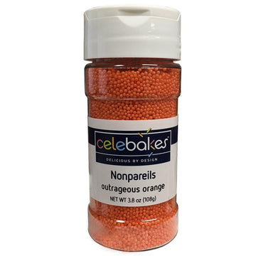 Orange Nonpareils (3.8 oz.) - Designer Cookies ® STUDIO