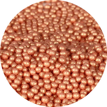 Shimmering Rose Gold Nonpareils (3.8 oz) - Designer Cookies ® STUDIO
