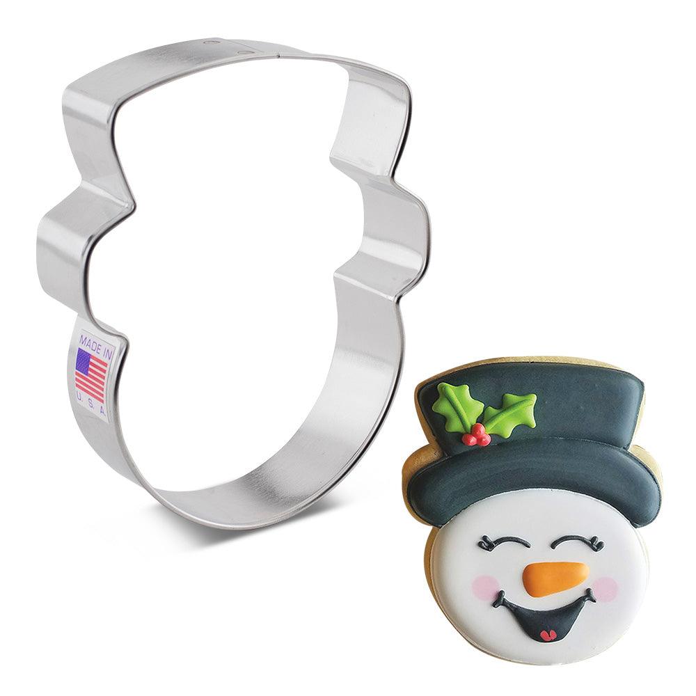 Snowman Head Cookie Cutter - Designer Cookies ™ STUDIO