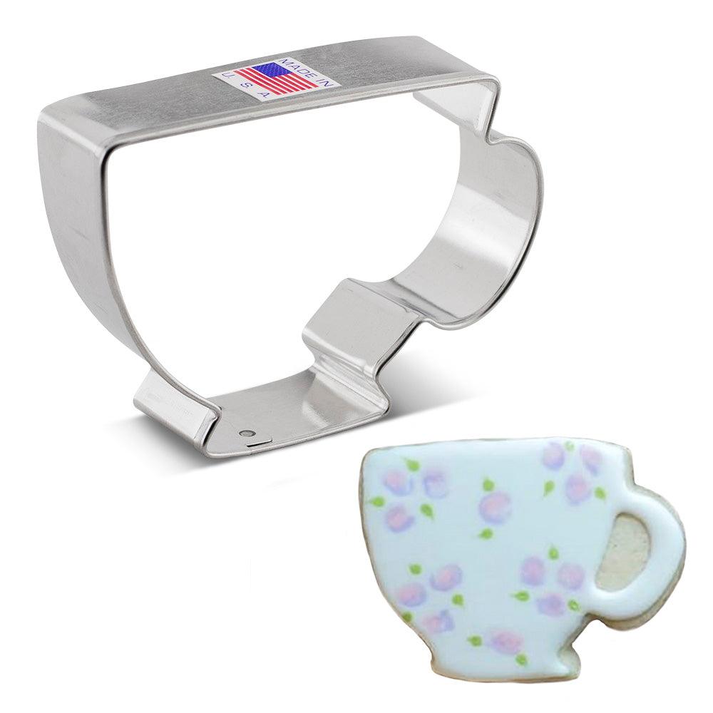 A teacup cookie cutter by ann clark