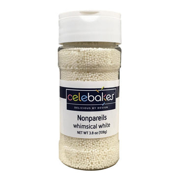 Assorted Sizes White Nonpareils - Designer Cookies ® STUDIO