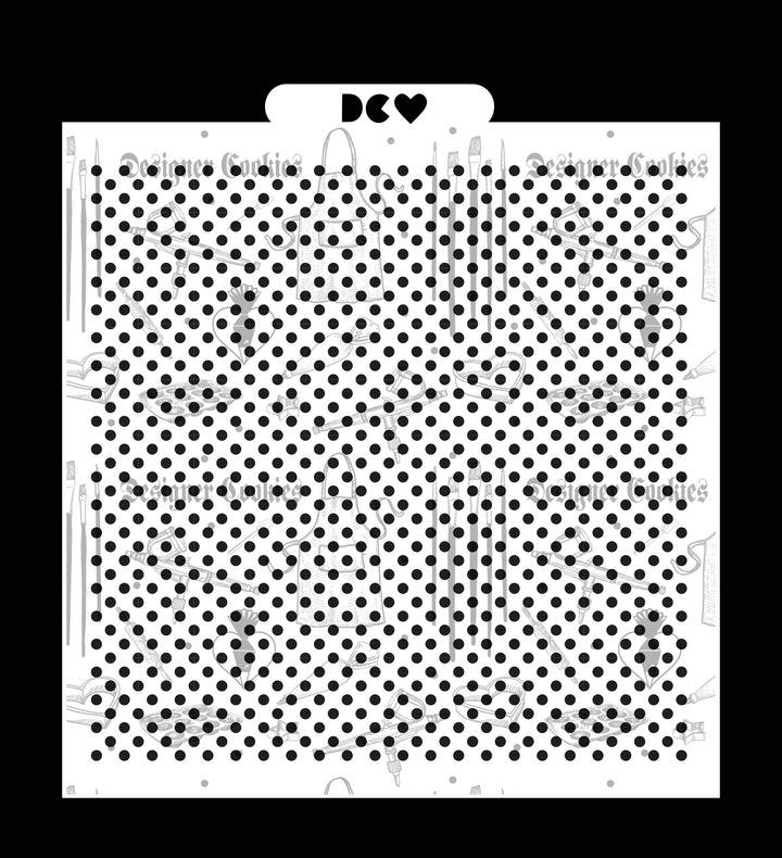 Micro Polka Dots Stencil