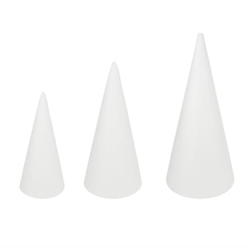 Styrofoam cones