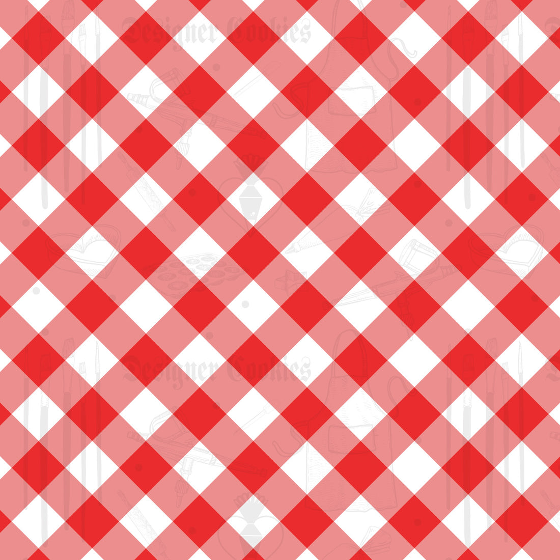 Gingham and Polka Dot 4.5”x4.5” Physical Box Backer (25 pcs.)