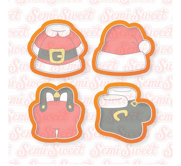 Santa Clothes Mini Cookie Cutter Set