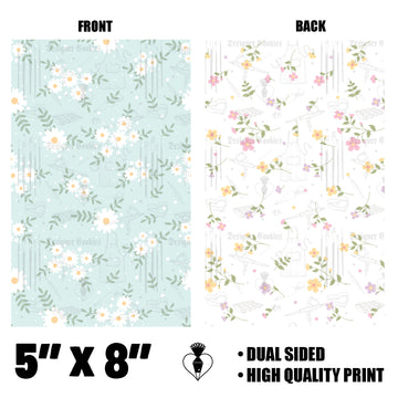 5"X8" Floral  Physical Box Backer (25 pcs.)