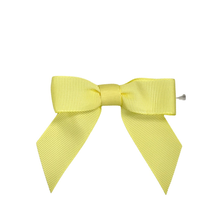 Baby Maize (Pastel Yellow)  Pretied Bow on a Wire