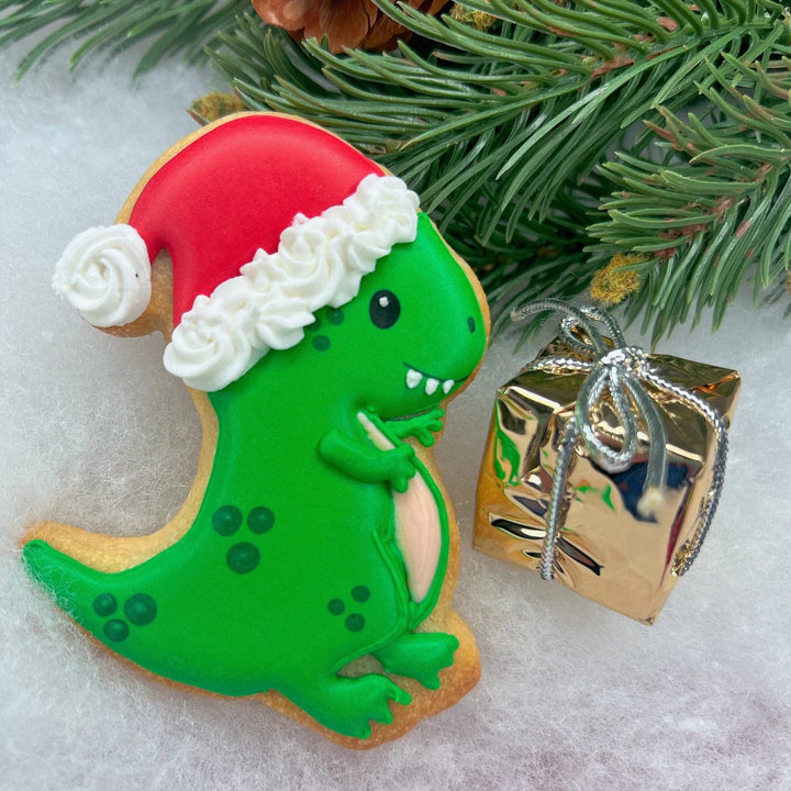 Christmas Dinosaur Cookie Cutter