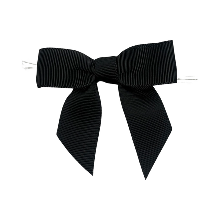 Black Pretied Bow on A Wire